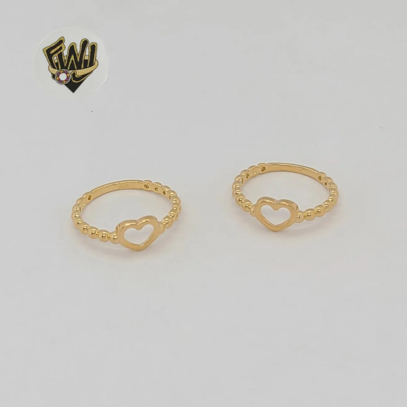 (1-3040-1) Gold Laminate - Balls Heart Ring - BGF