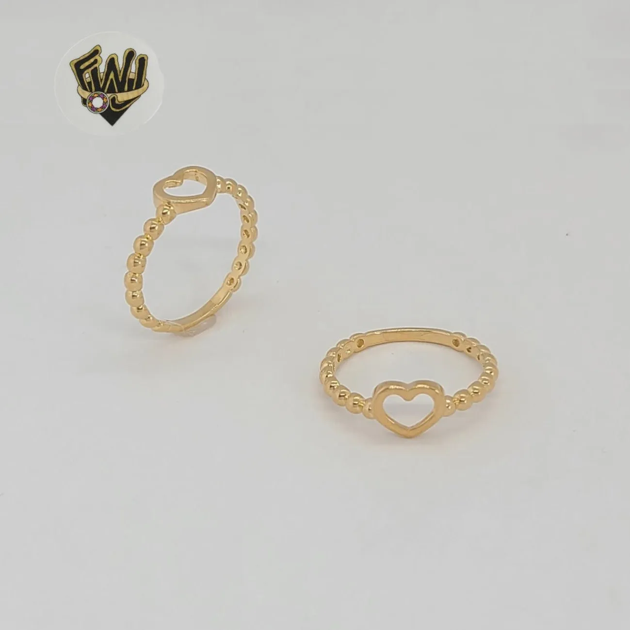 (1-3040-1) Gold Laminate - Balls Heart Ring - BGF