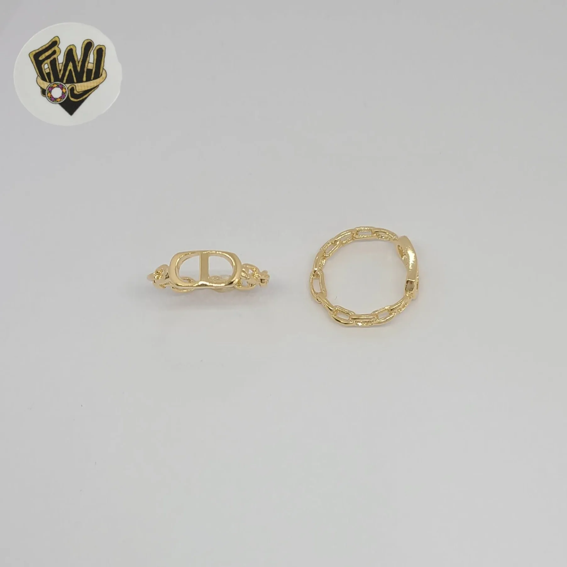 (1-3093-1) Gold Laminate - Mariner Link Ring- BGF