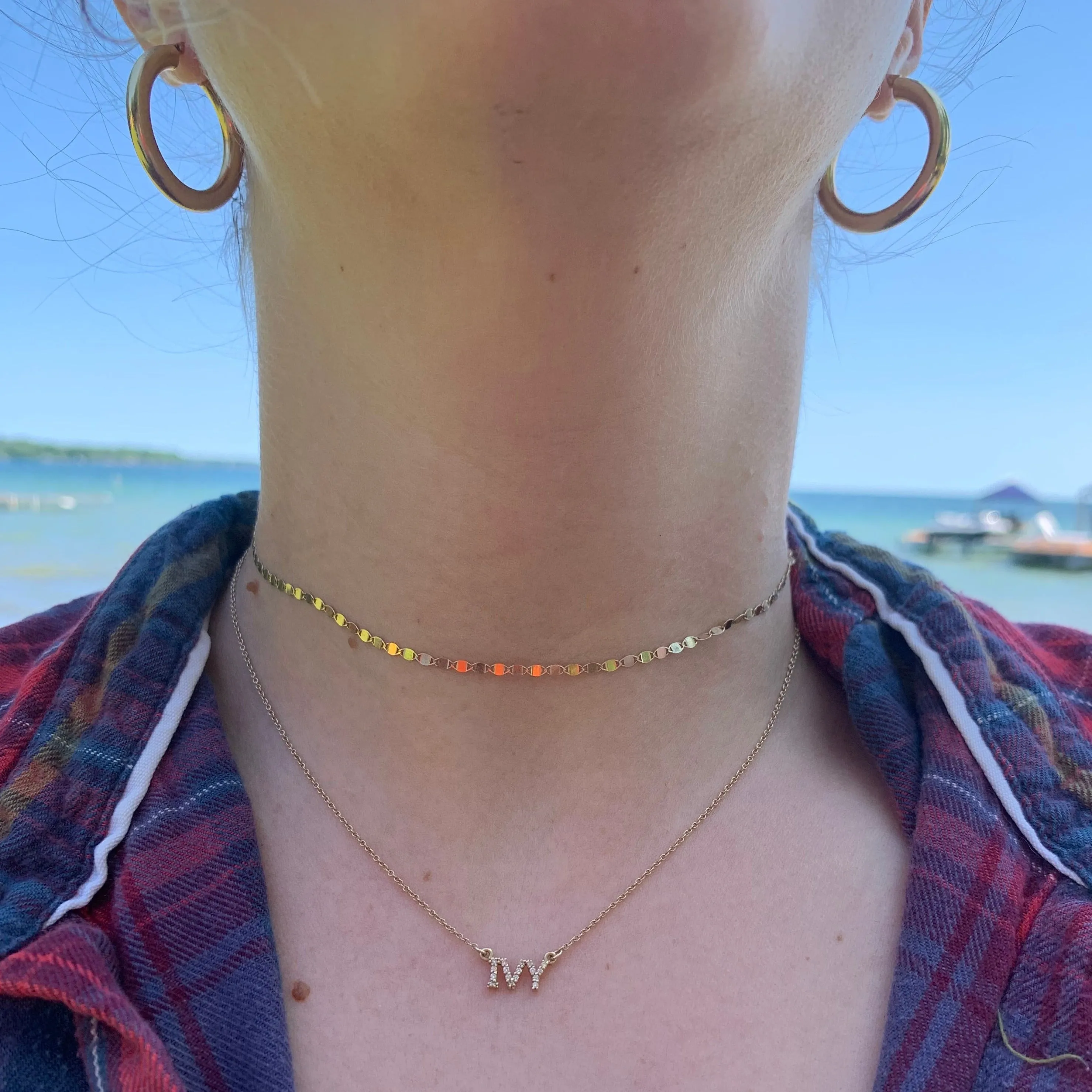 10K Gold Disco Choker