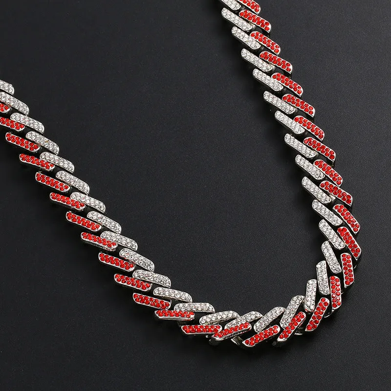 13mm Duo-tone Iced Out Chain