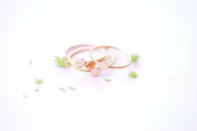 14k Gold Filled Circle Dot Disc Stacking Ring Midi Ring Thumb Ring Minimalist Ring Dainty RIng Gold Beaded Ring Bead Ring Band Ring [32]