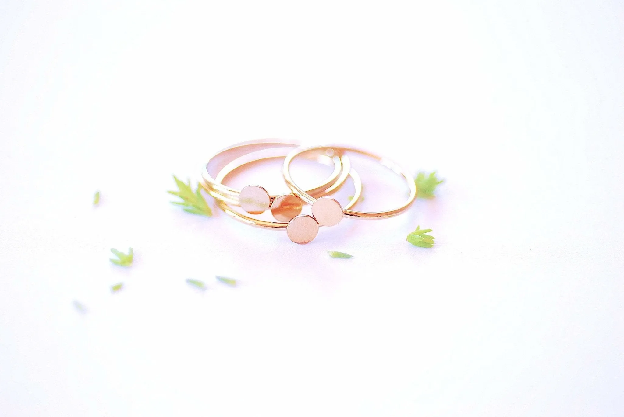 14k Gold Filled Circle Dot Disc Stacking Ring Midi Ring Thumb Ring Minimalist Ring Dainty RIng Gold Beaded Ring Bead Ring Band Ring [32]