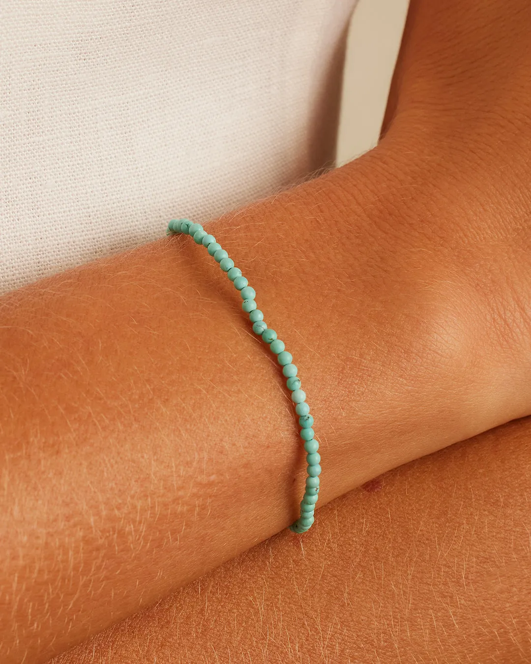 14k Gold Mini Turquoise Bracelet