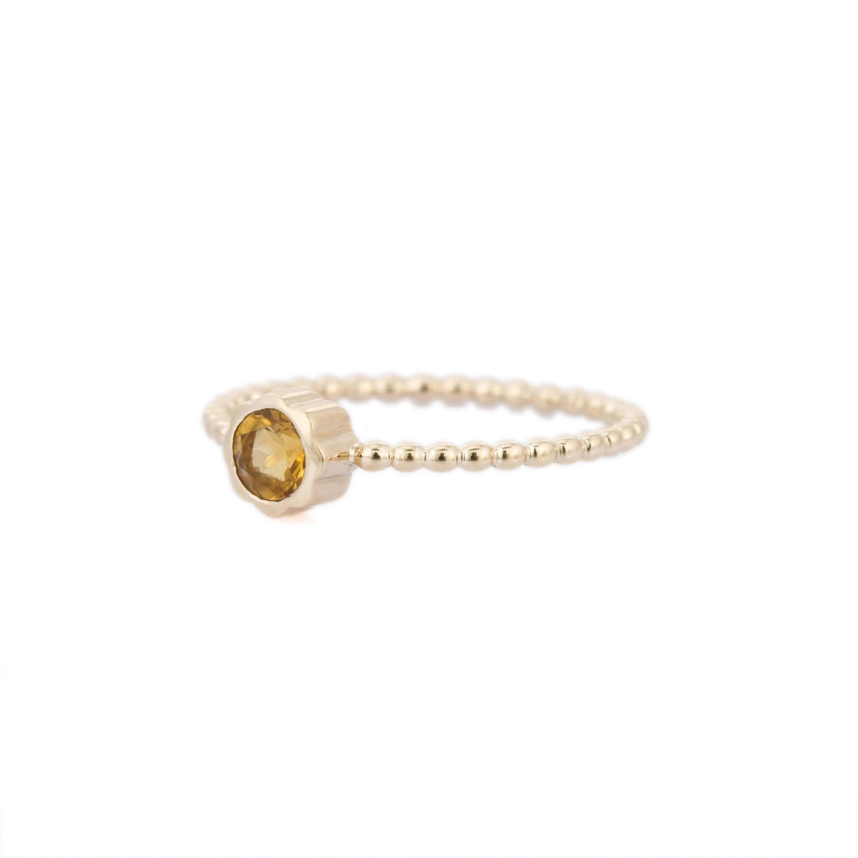 14K Yellow Gold Citrine Ring