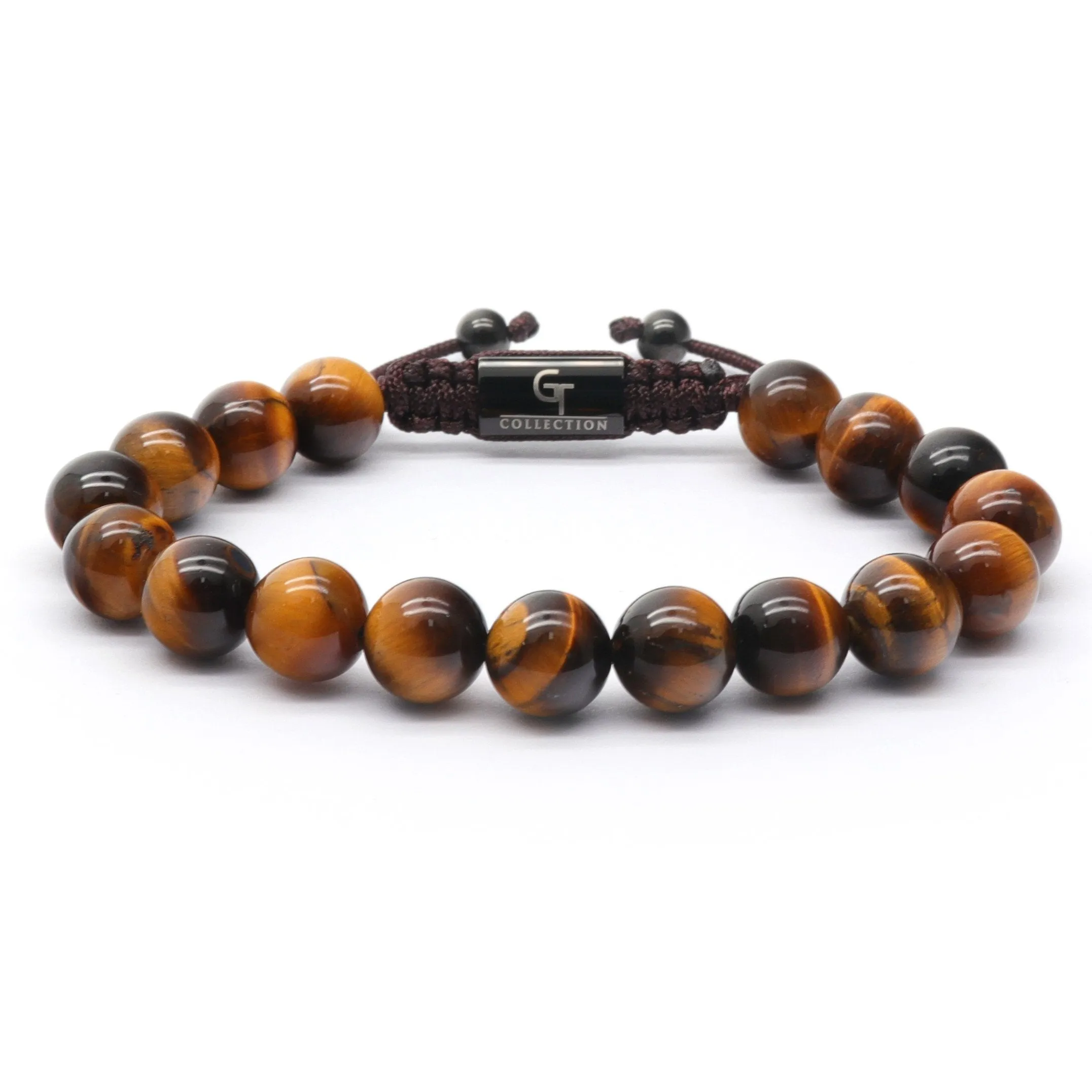 2 PIECE SET - TIGER EYE Single Bead & Flatbead Bracelet