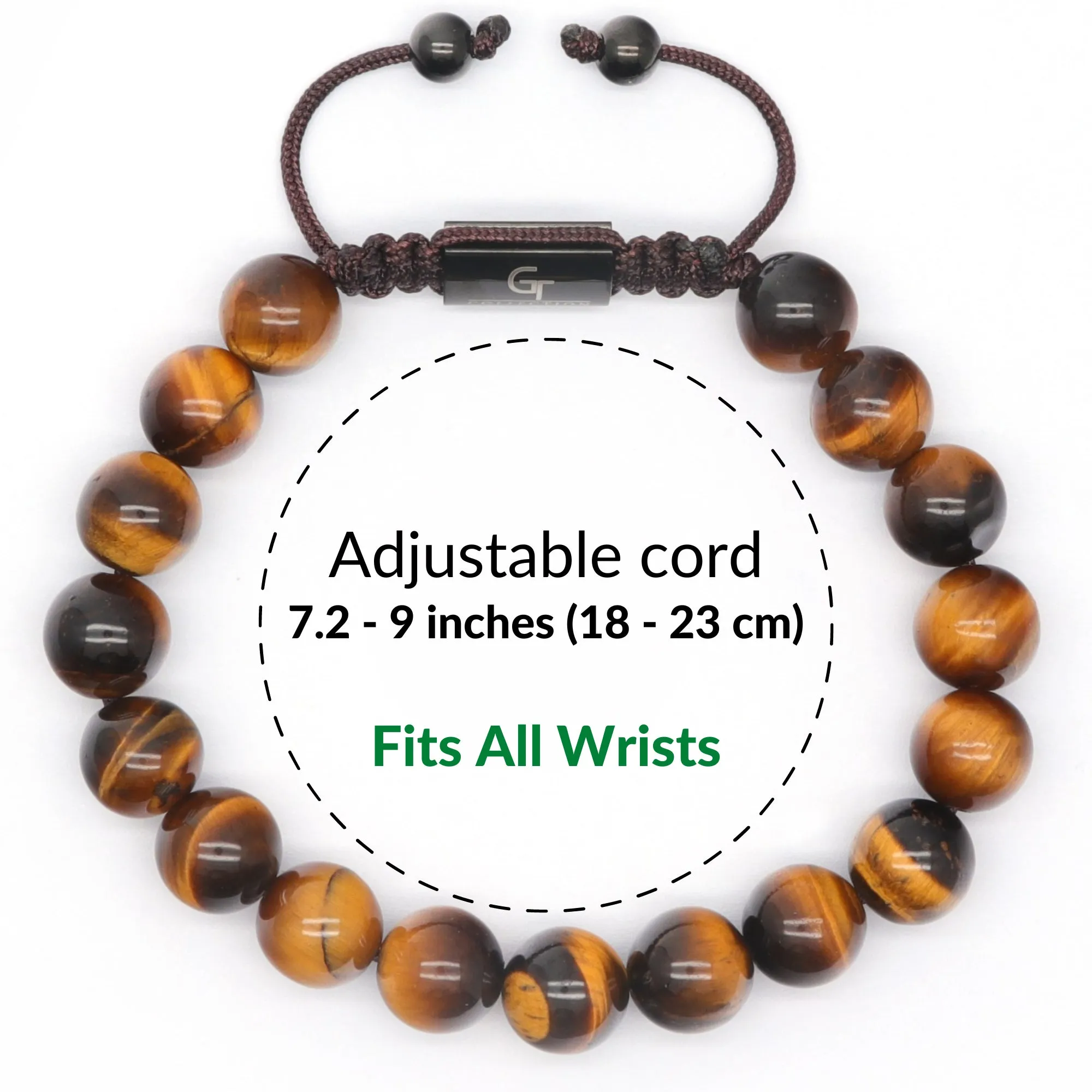 2 PIECE SET - TIGER EYE Single Bead & Flatbead Bracelet