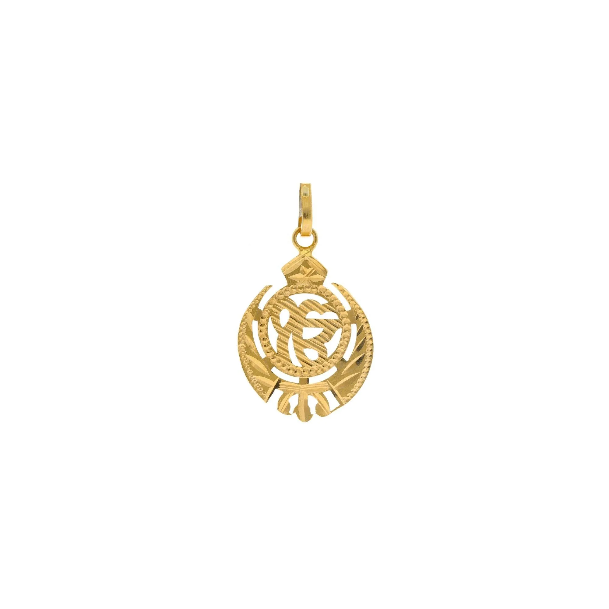 22K Gold Divine Om Kar Pendant