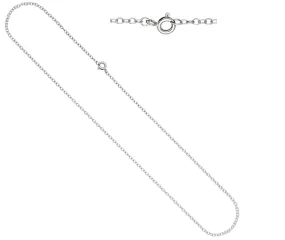 2mm Width Cable Chain Necklace Sterling Silver 925. Soldered, Flat Oval links necklace