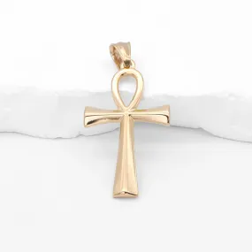 Ankh Cross Pendant - Gold