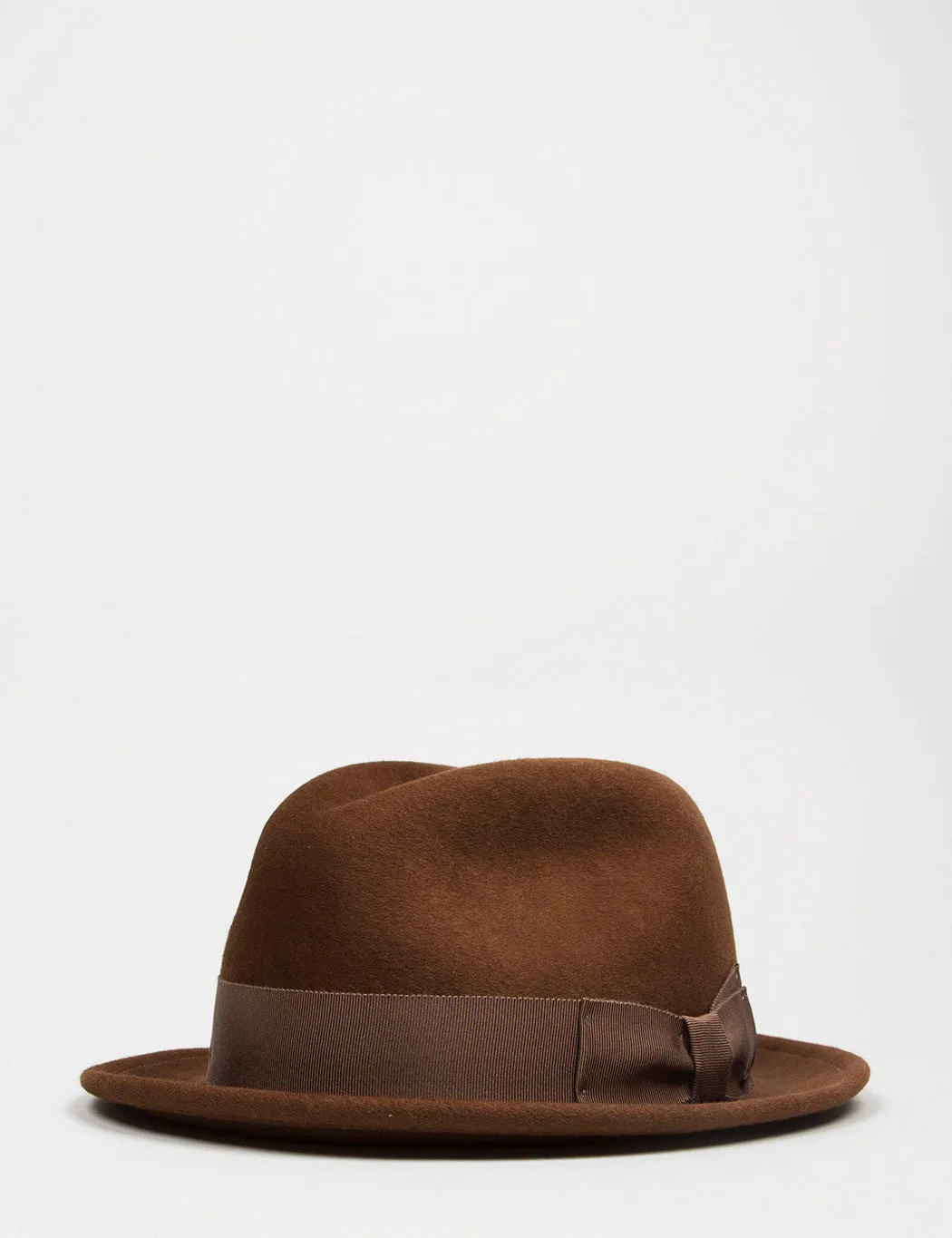 Bailey Riff Felt Tribly Hat - Cognac Brown