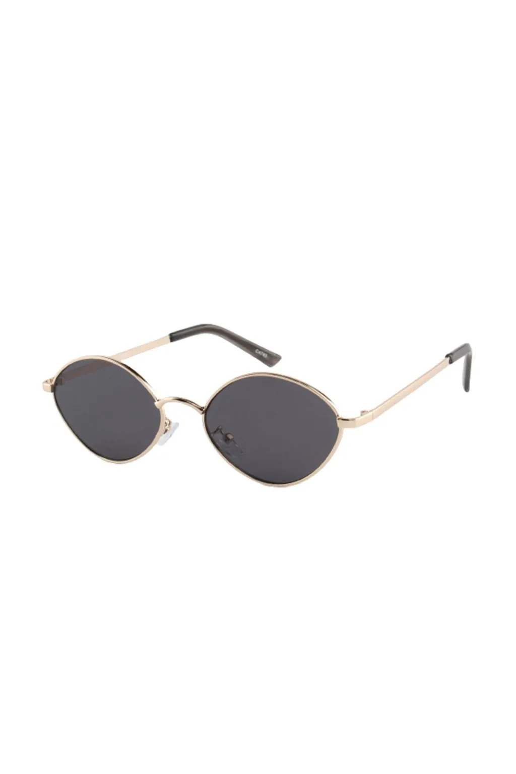 Billie Gold and Black Circle Sunglasses