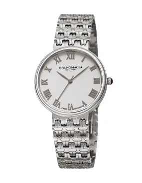 Bruno Magli Womens Isabella Stainless Steel Decorative Link - Bracelet Strap