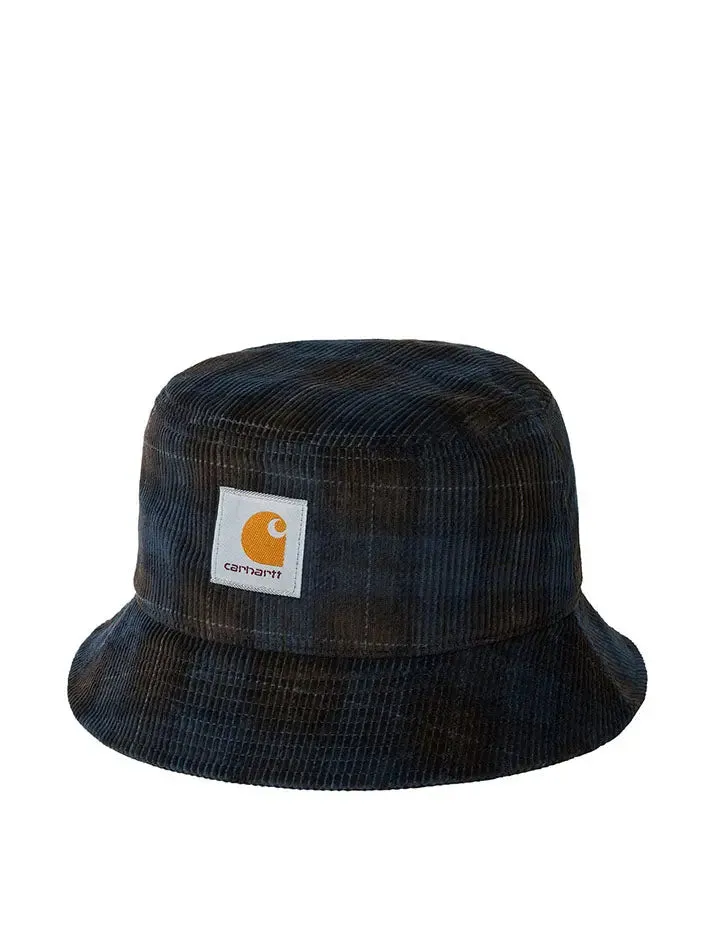 Carhartt WIP Cord Bucket Hat Breck Check Print / Tobacco