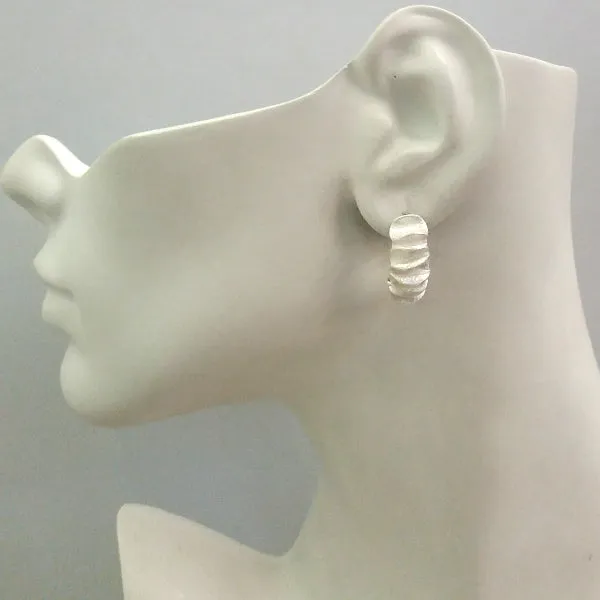 Catterpillar Hoop Earrings (stud closure)