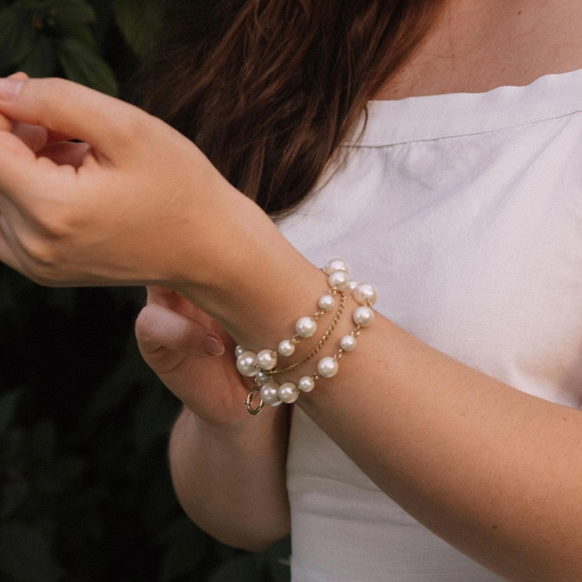 Cordelia Pearl Bracelet and Choker