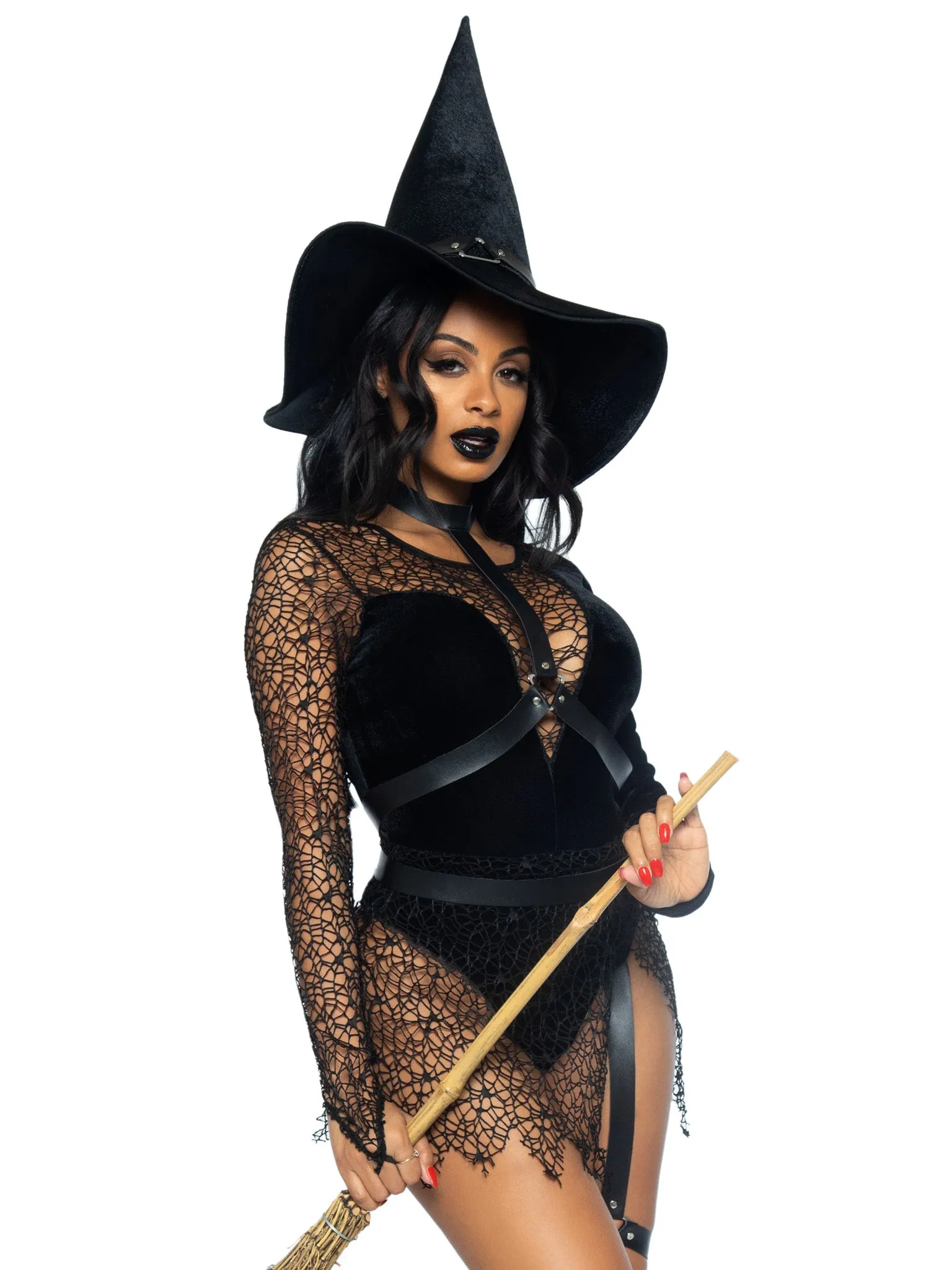 Crafty Witch Sexy Costume With Hat