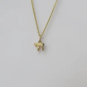 Dainty 14k Gold Chai Necklace