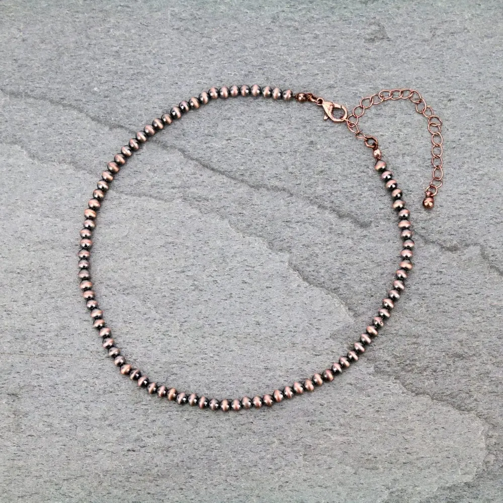 Dainty NAVAJO CHOKER    COPPER