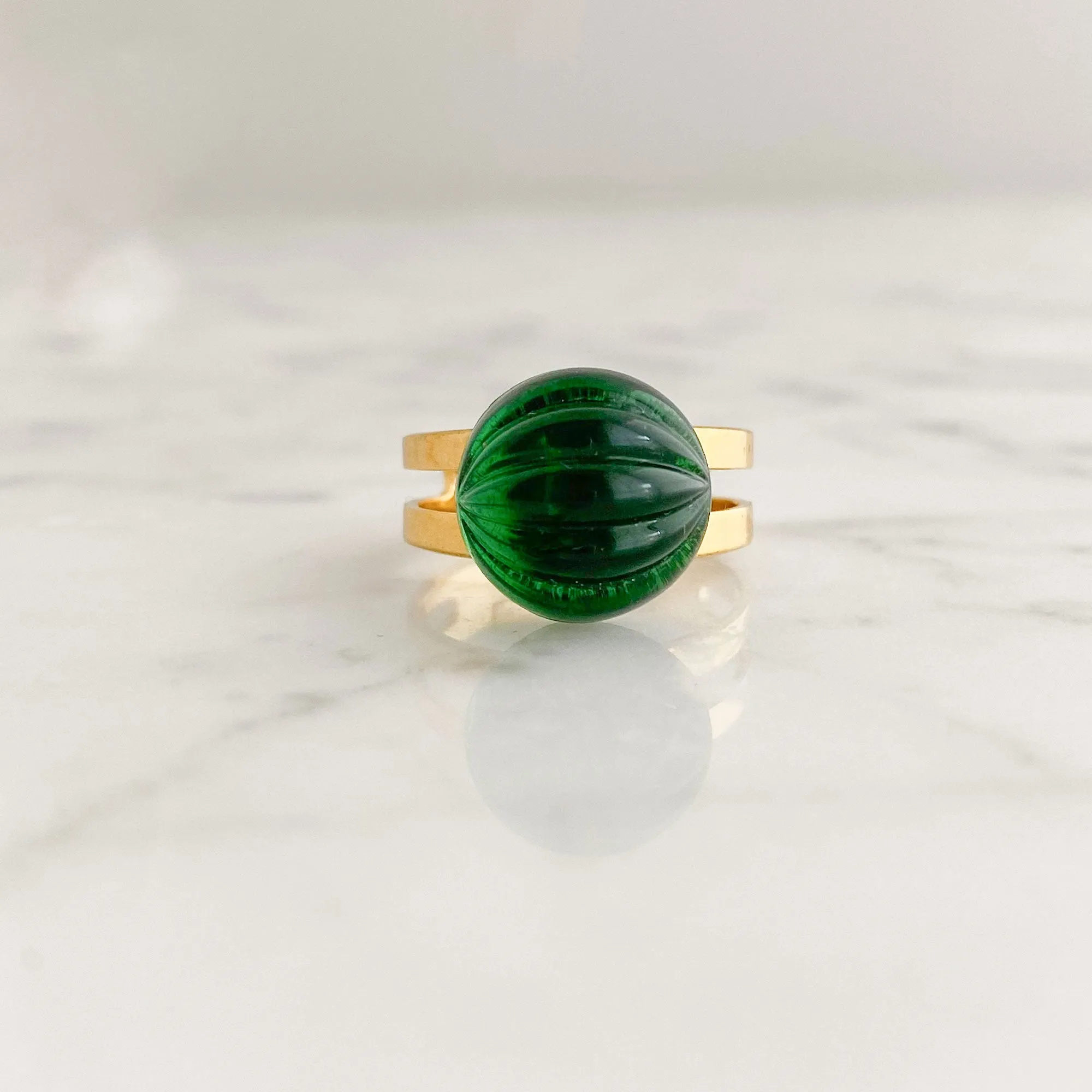 DARYLE emerald cocktail ring