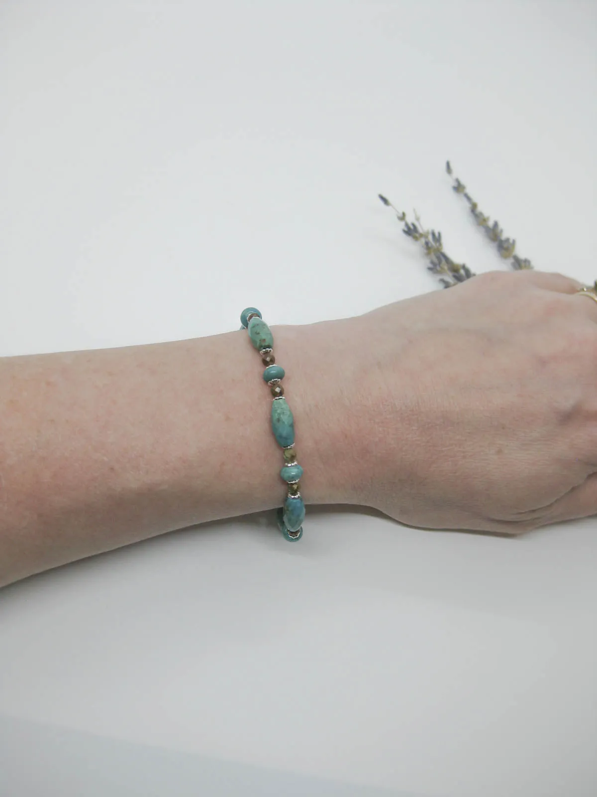 Delphine II: Turquoise Bracelet - b347