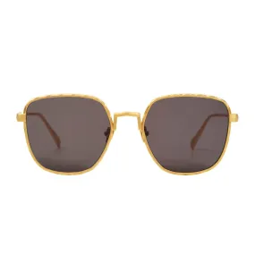 Dotan | Sunglasses - Brushed Gold Titanium / Black Lens