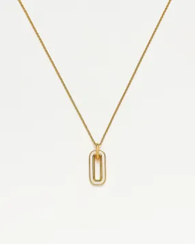 Enamel Haze Ovate Pendant Necklace