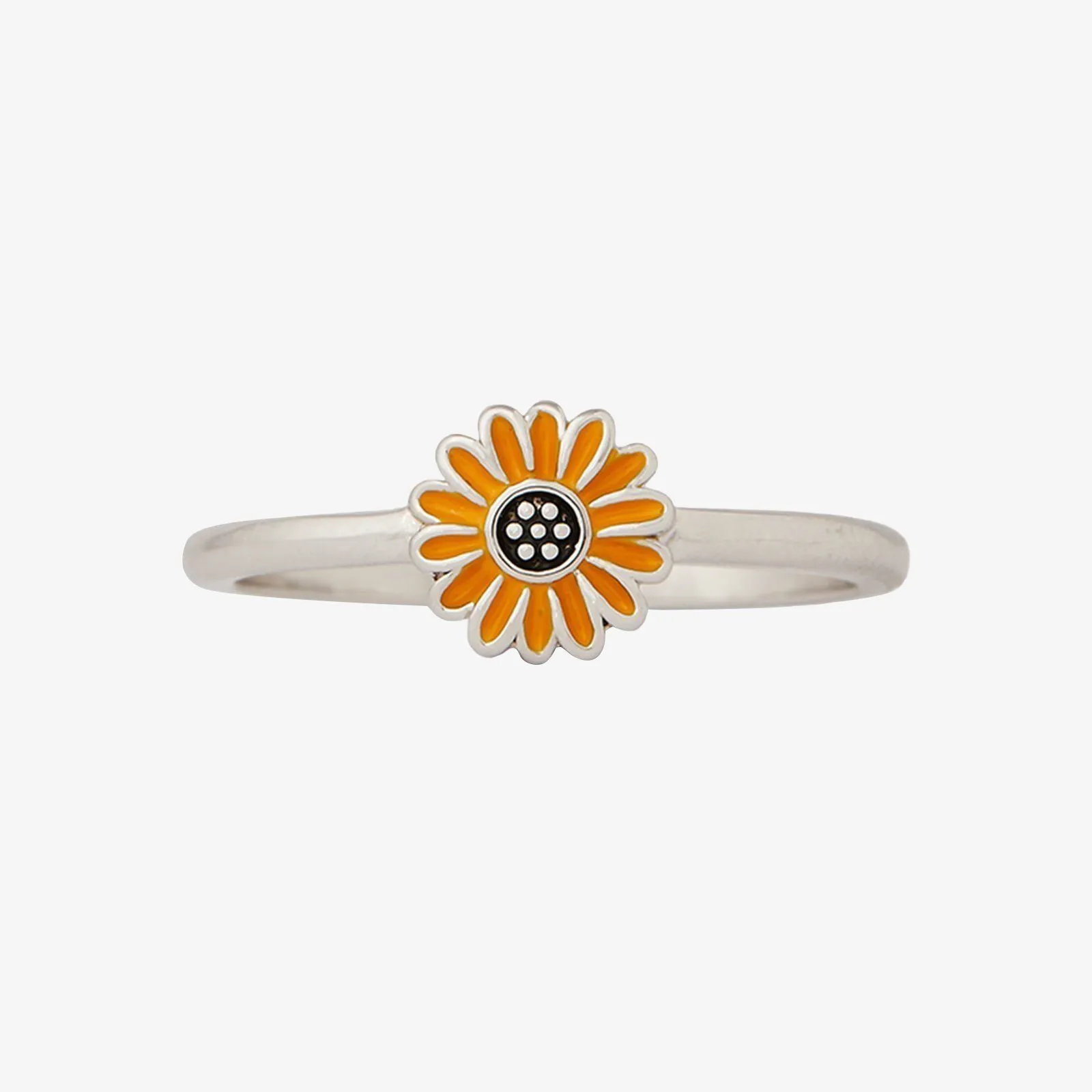 Enamel Sunflower Ring