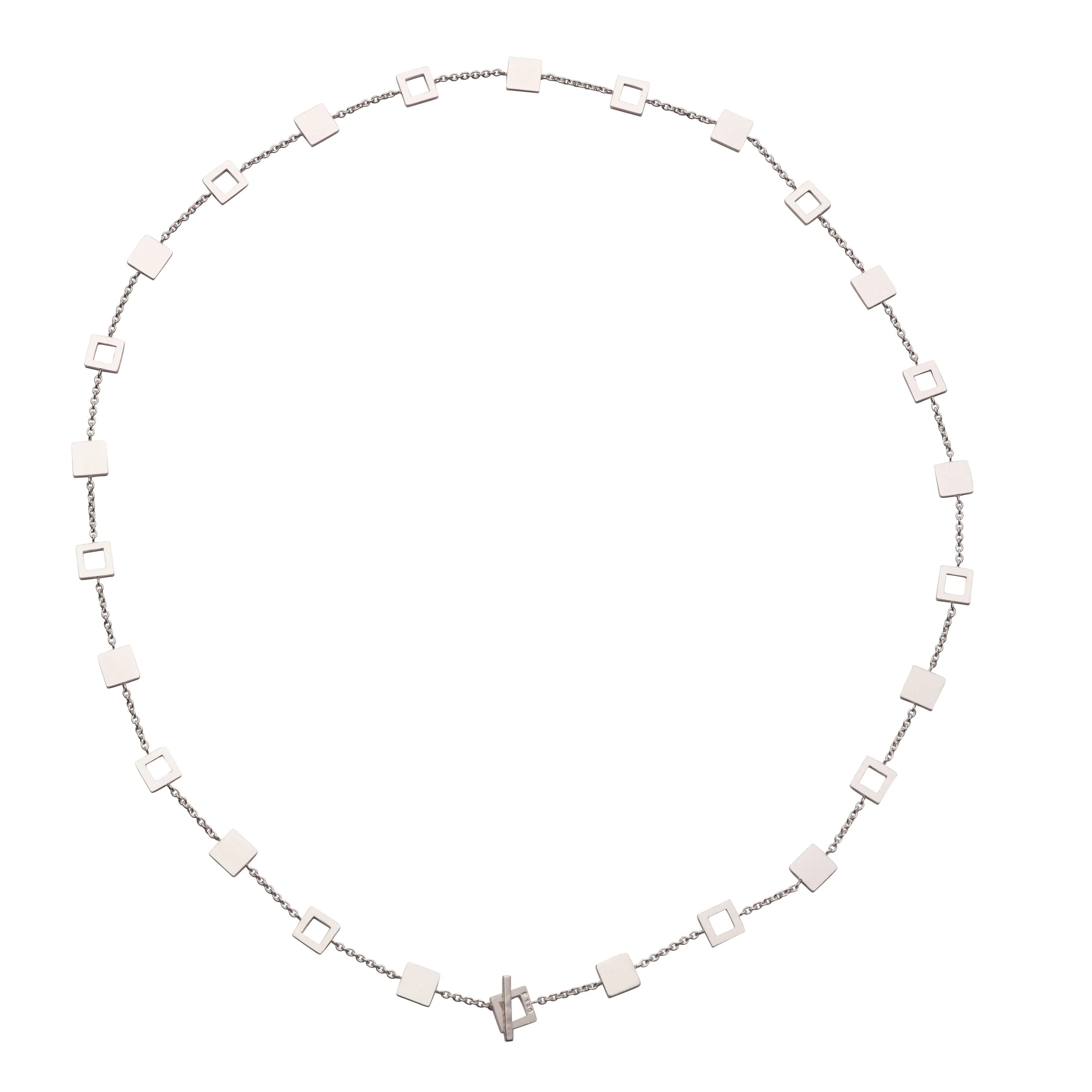 F 180 - Rectangle & Plate Necklace