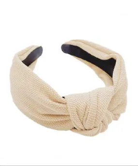 Fabric Knot Headband - Natural