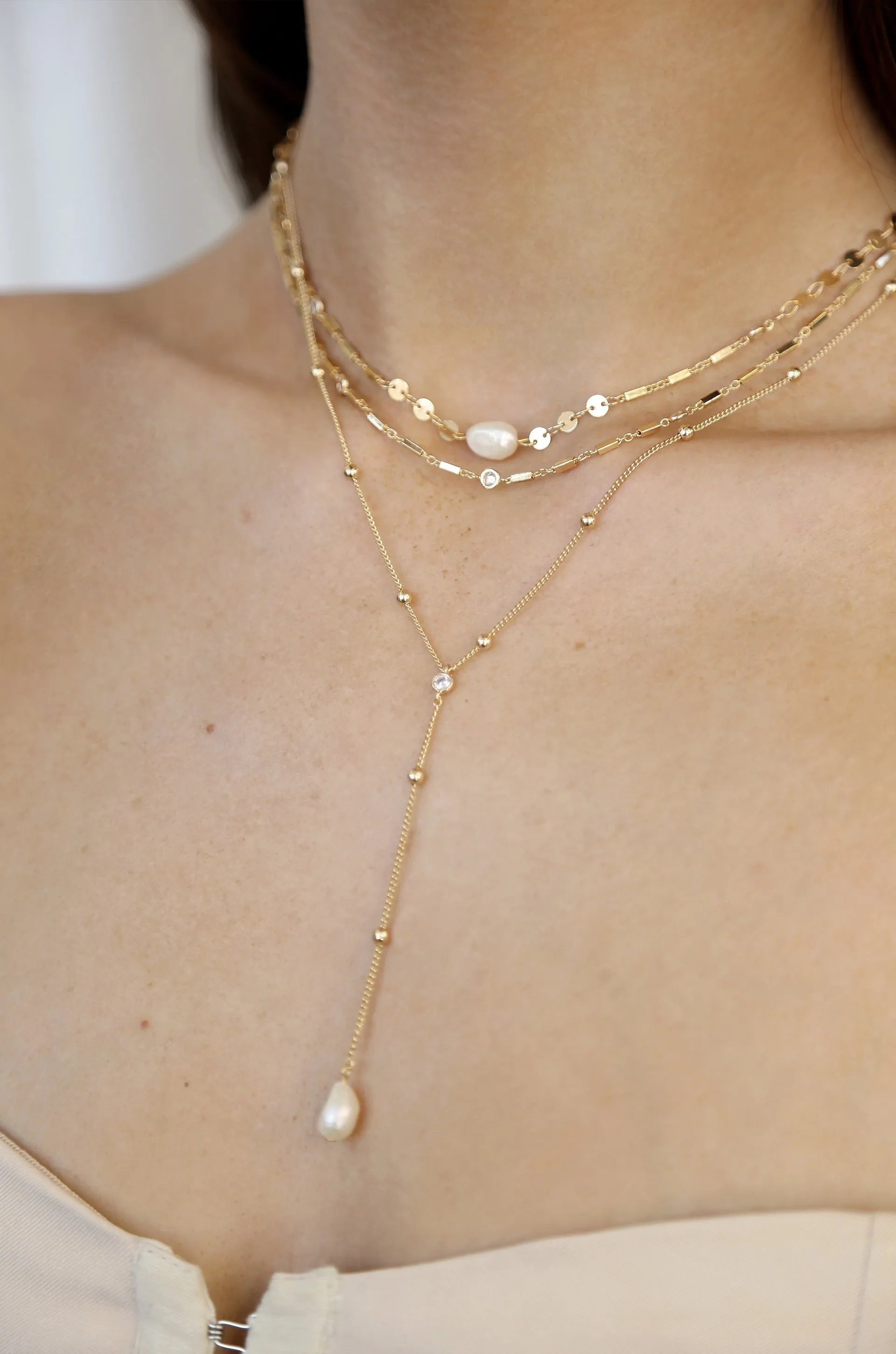 Forever Falling Multi-Chain Lariat Choker