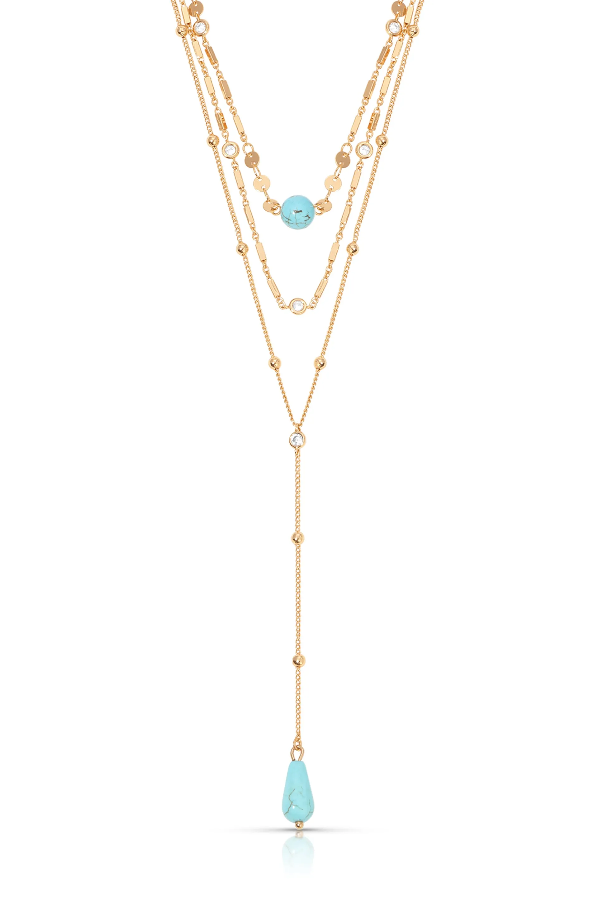 Forever Falling Multi-Chain Lariat Choker