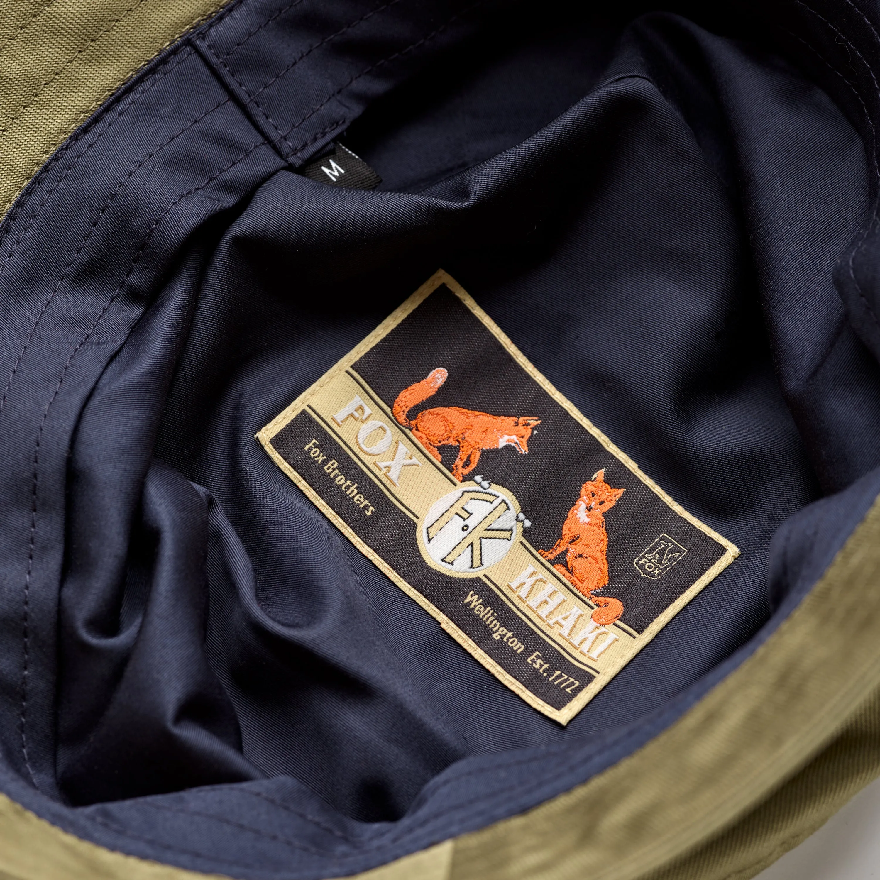 Fox Khaki Bucket Hat in Olive Green