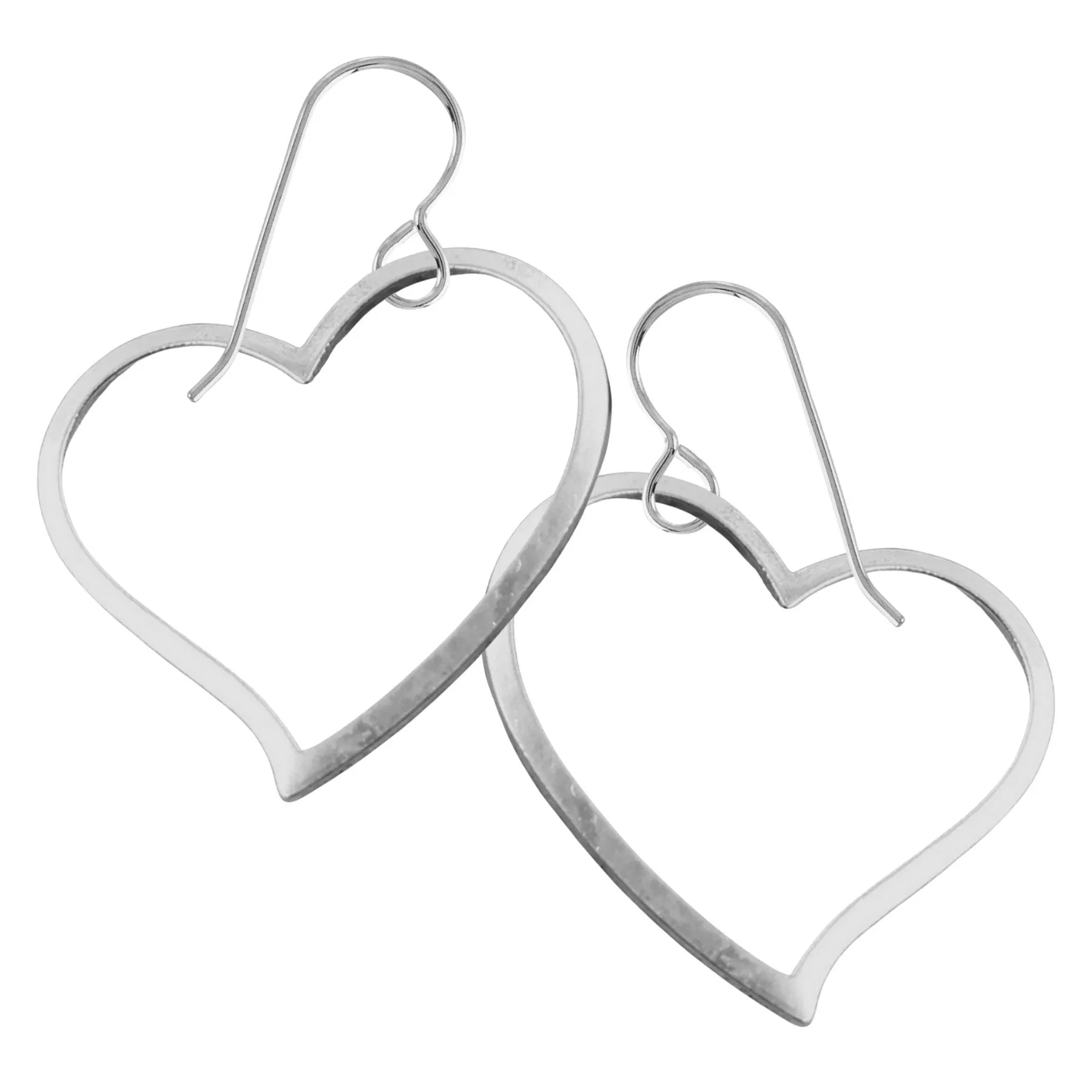 Giant Heart Dangle Earrings