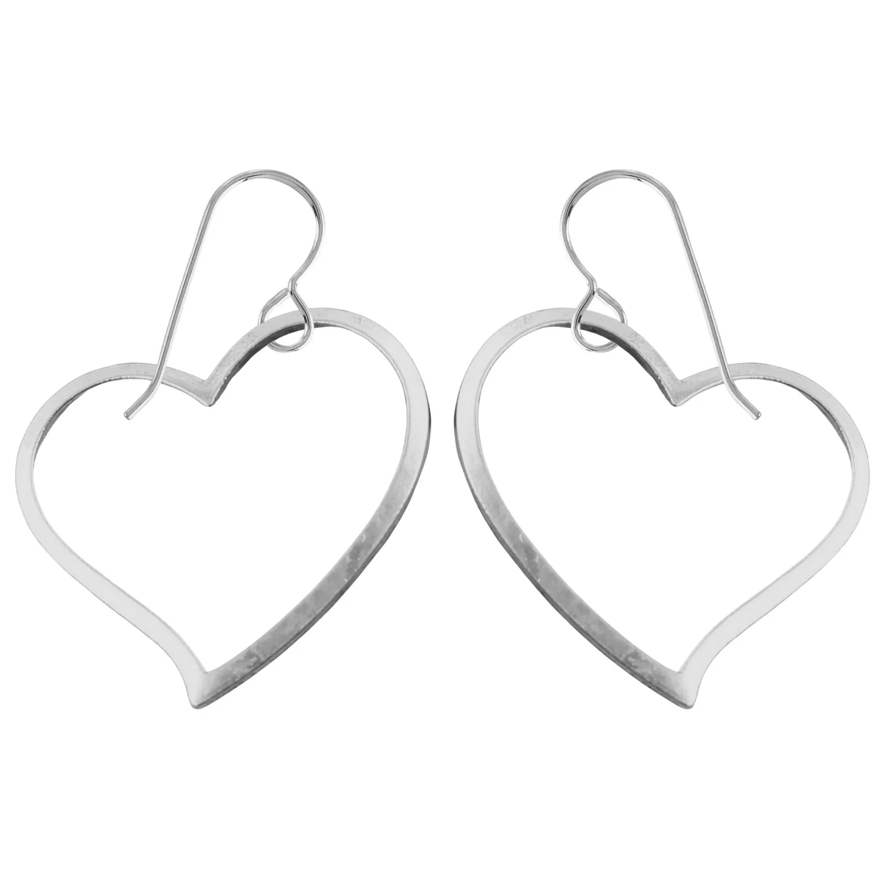 Giant Heart Dangle Earrings