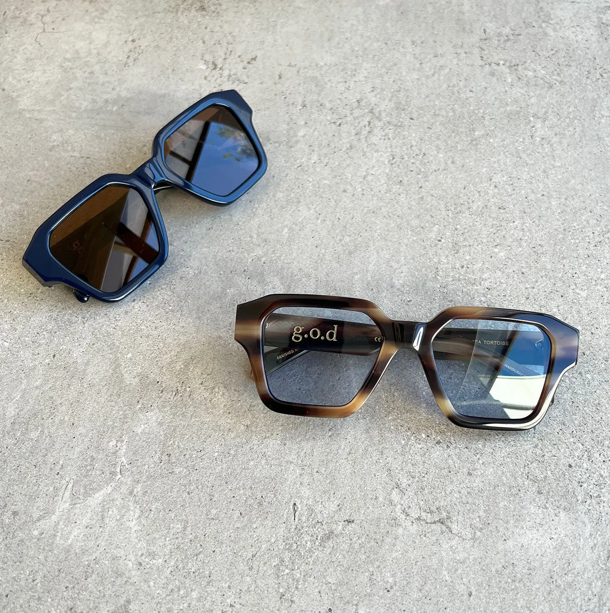 GOD Thirteen Sunglasses, Navy