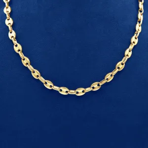 Gold Chain Hollow Cuban Link Puffed