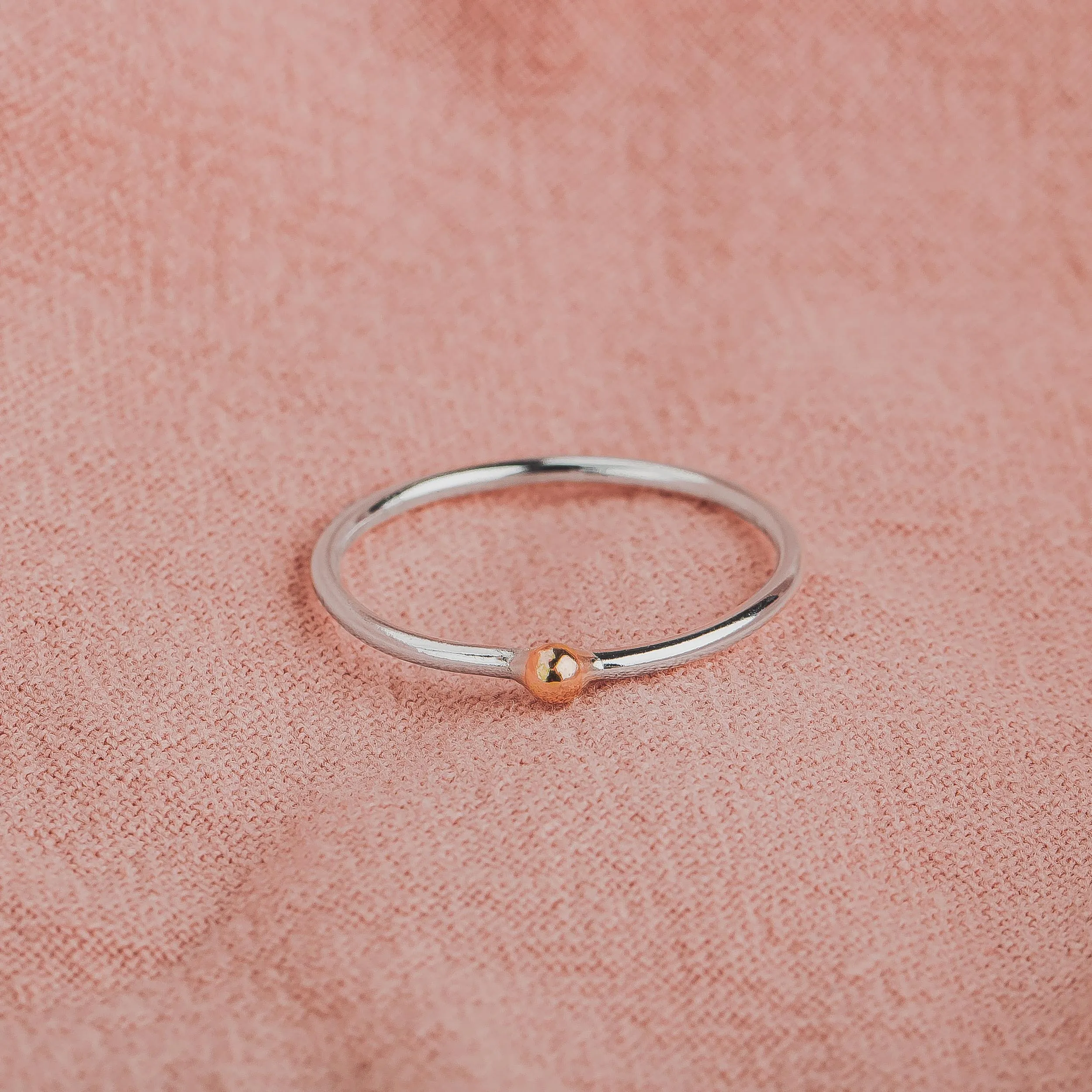 Gold Dot Stacking Ring