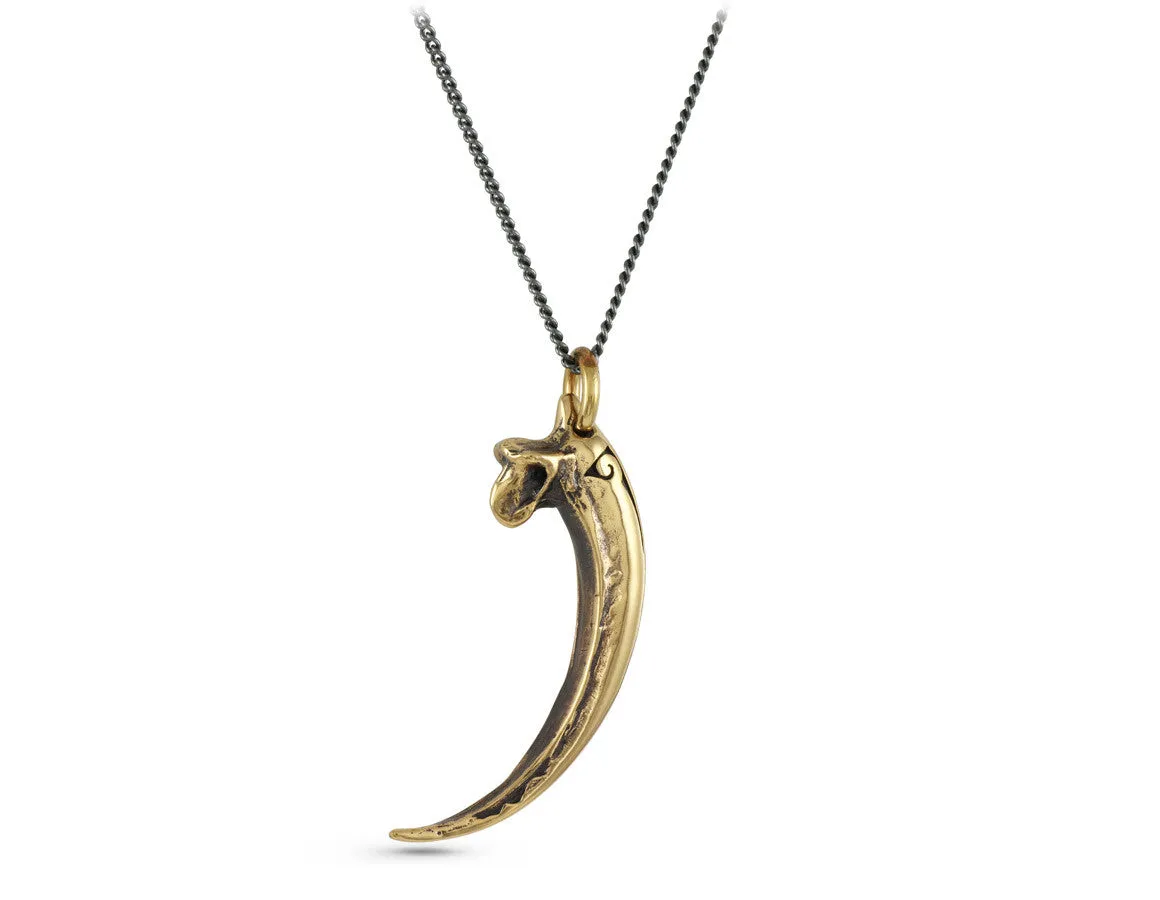 Golden Eagle Talon Necklace - Bronze