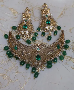 Green Maharani Choker Necklace