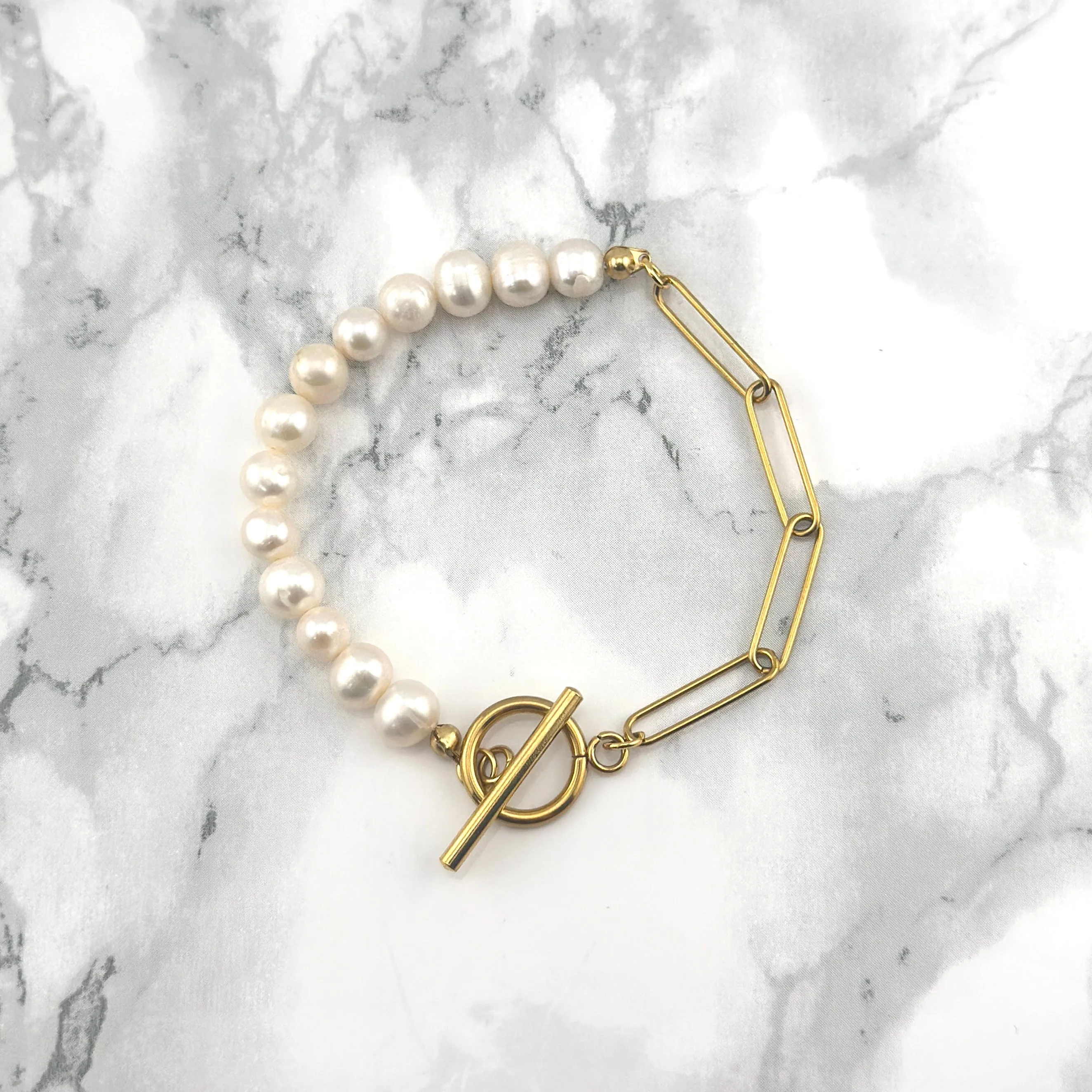 Half Pearl Bracelet