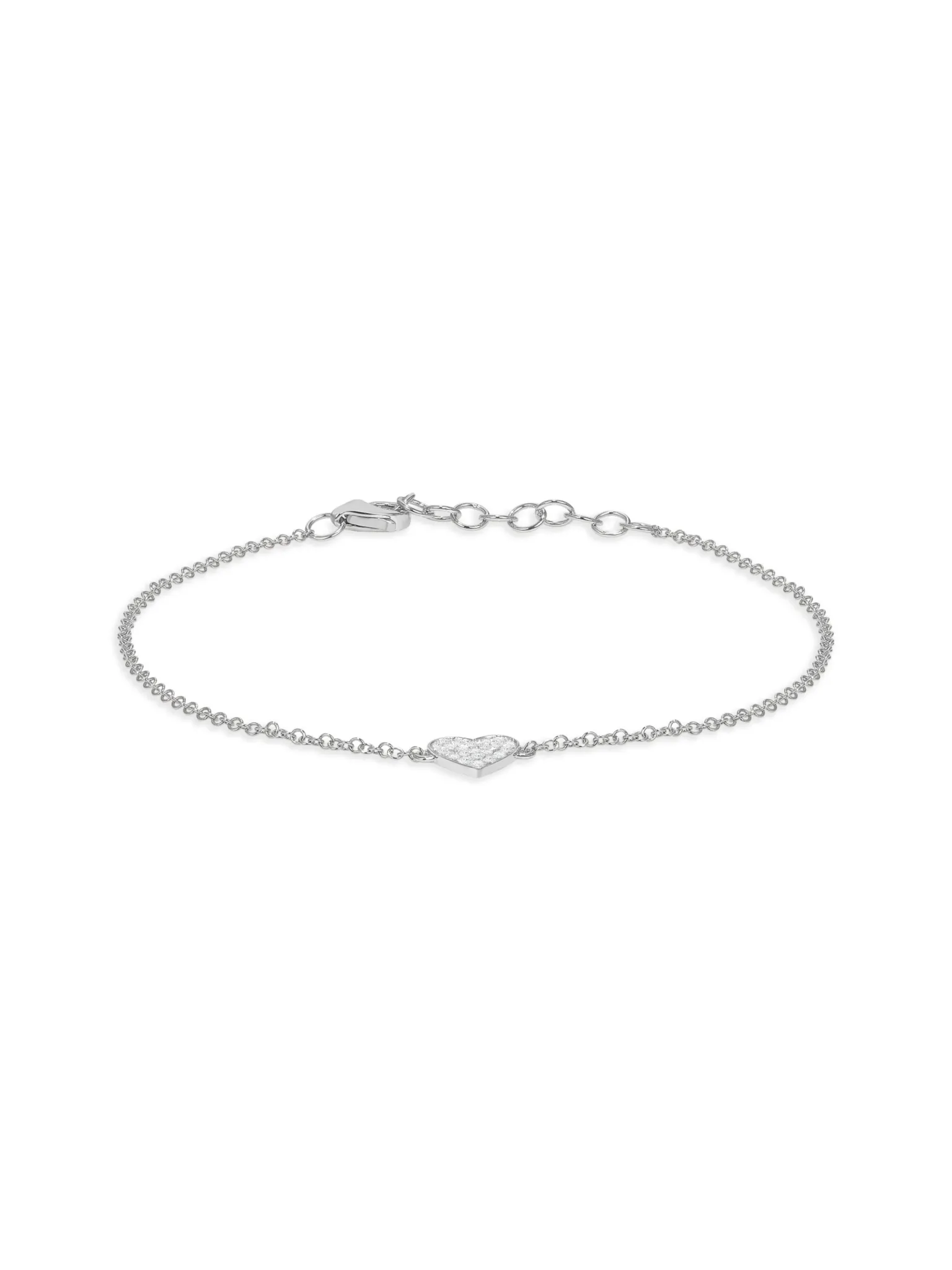 Hallie Diamond Single Heart Bracelet 14K