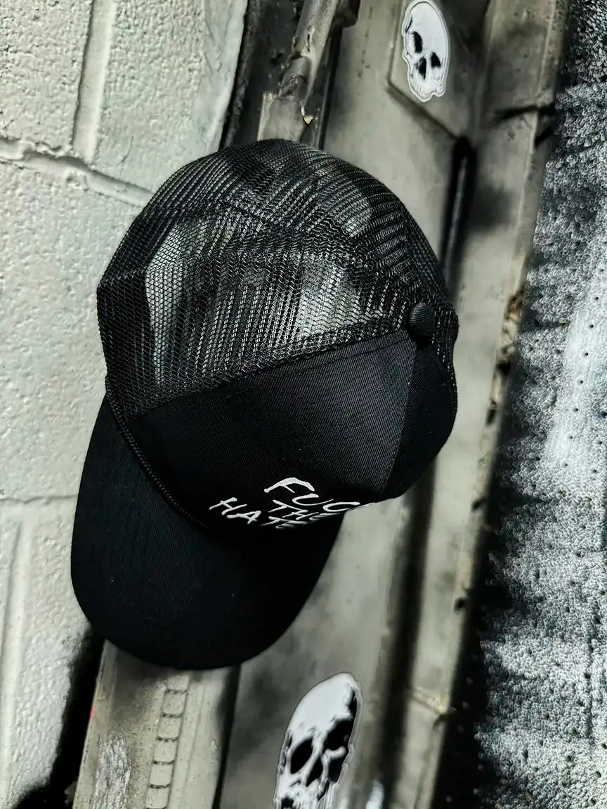 HATERS CURVED BILL BLACK HAT