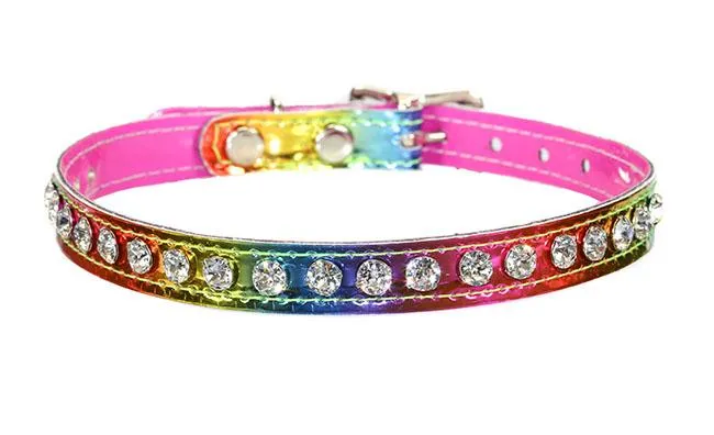 Holographic Rainbow with Color Stone Choker