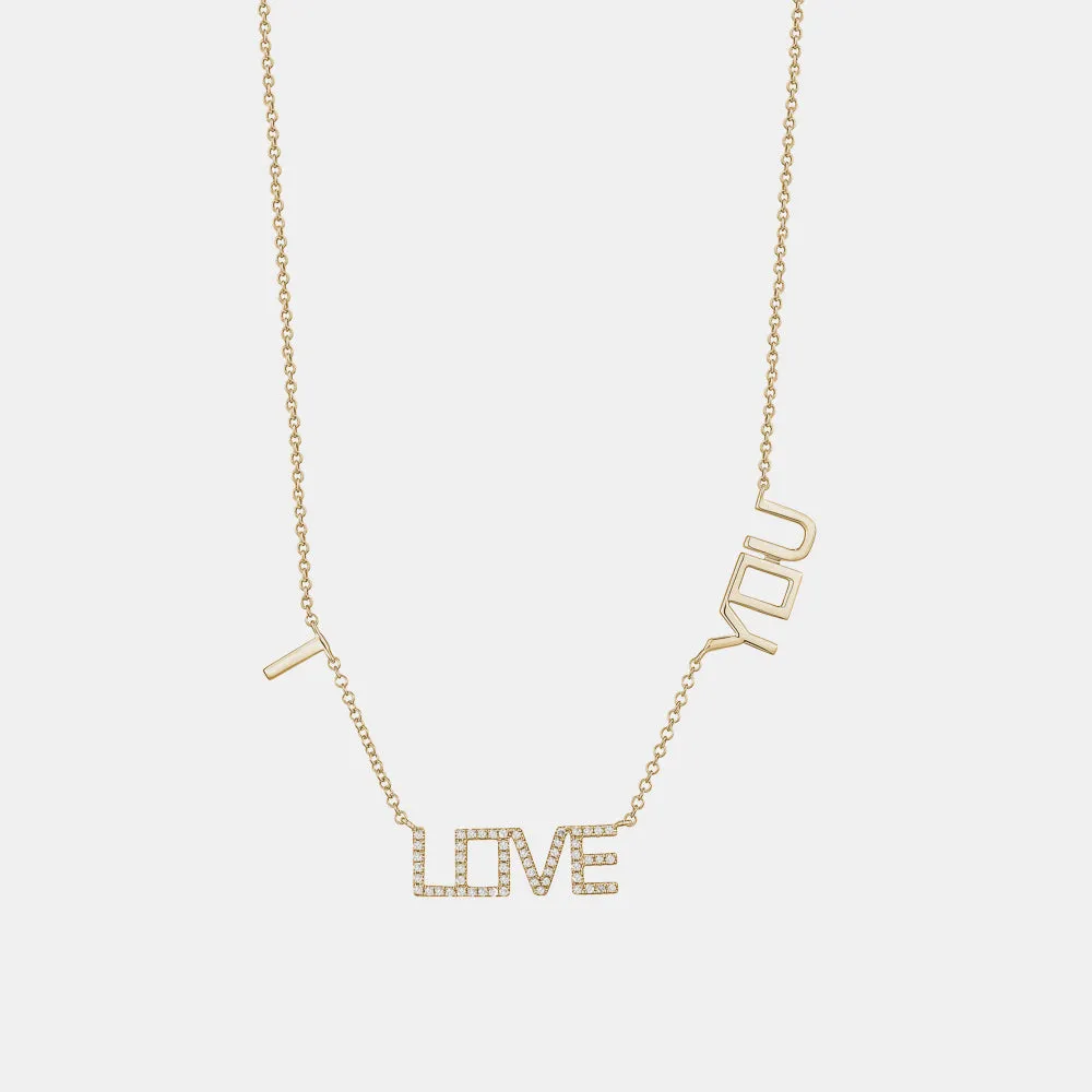 I Love You Necklace