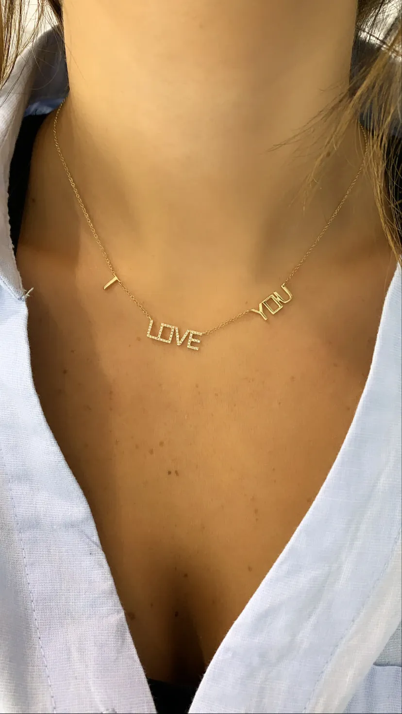 I Love You Necklace