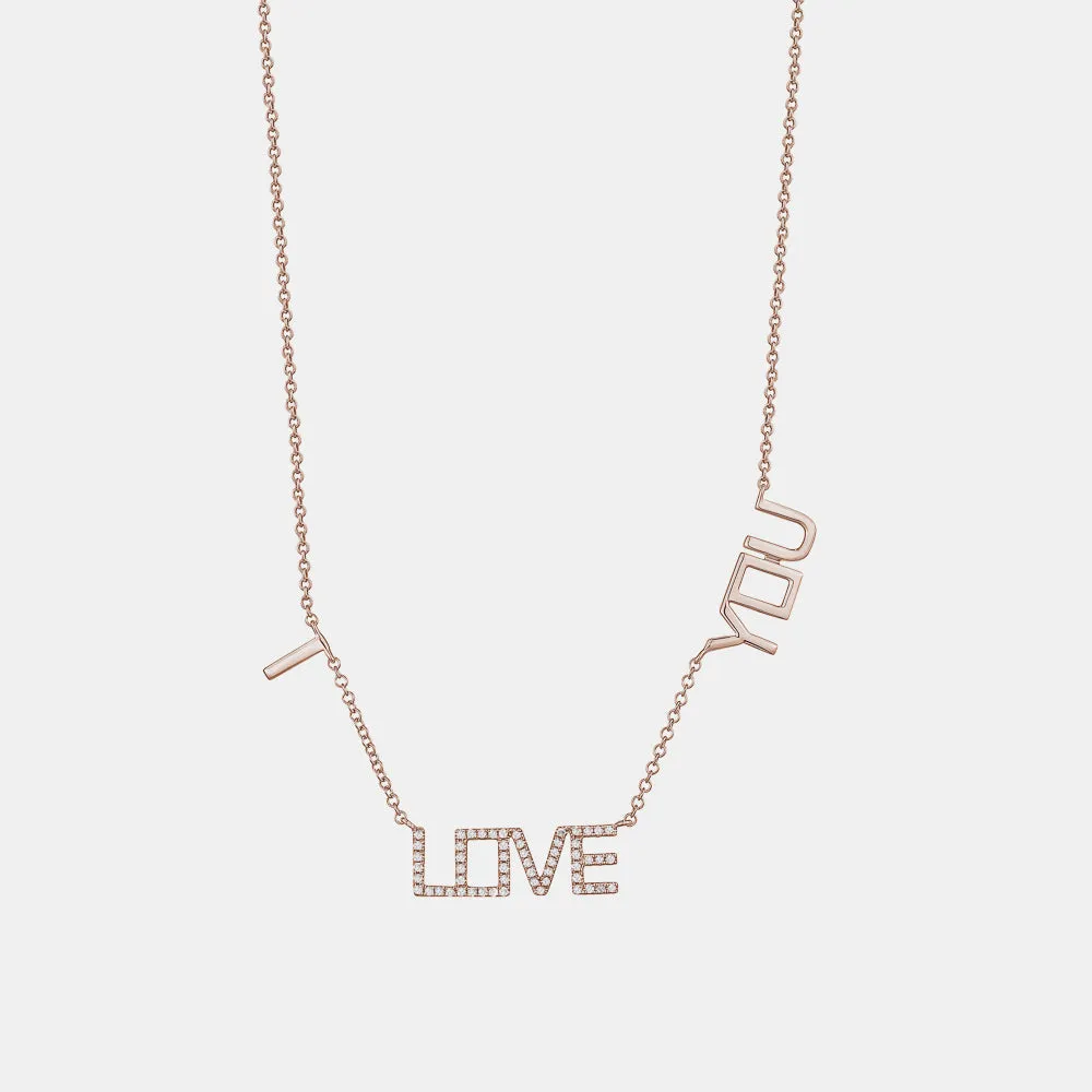 I Love You Necklace