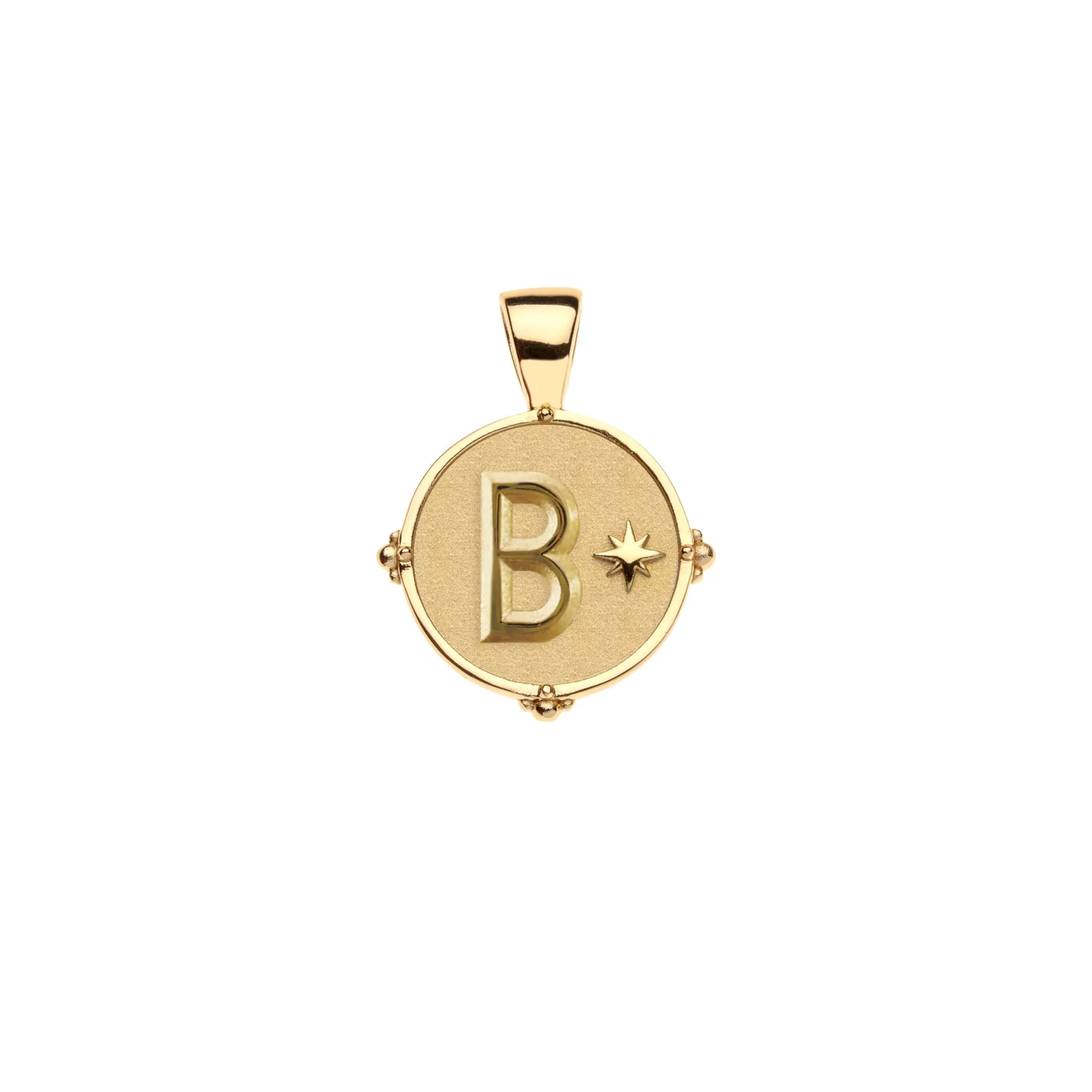 JW Letter Coin Pendant