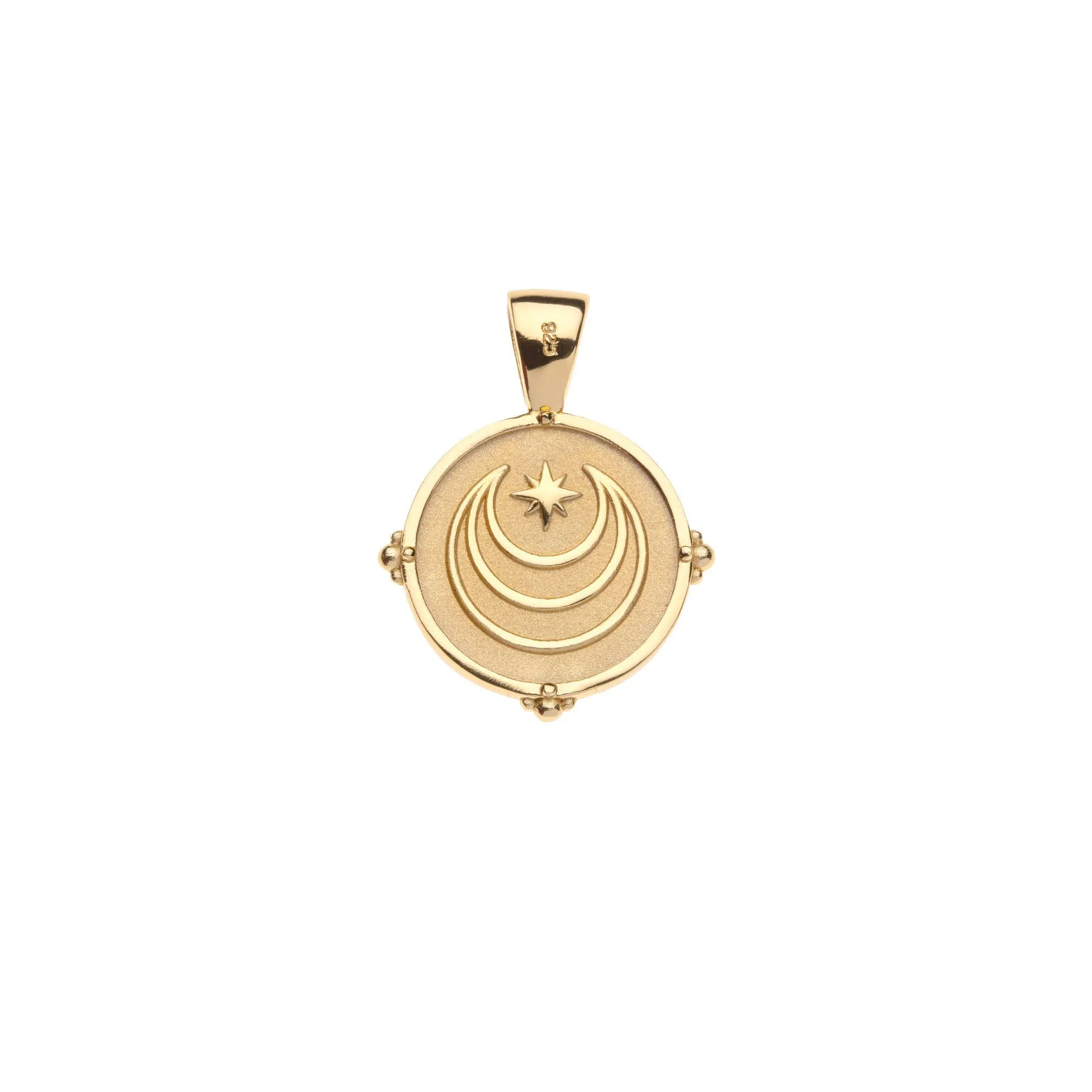 JW Letter Coin Pendant