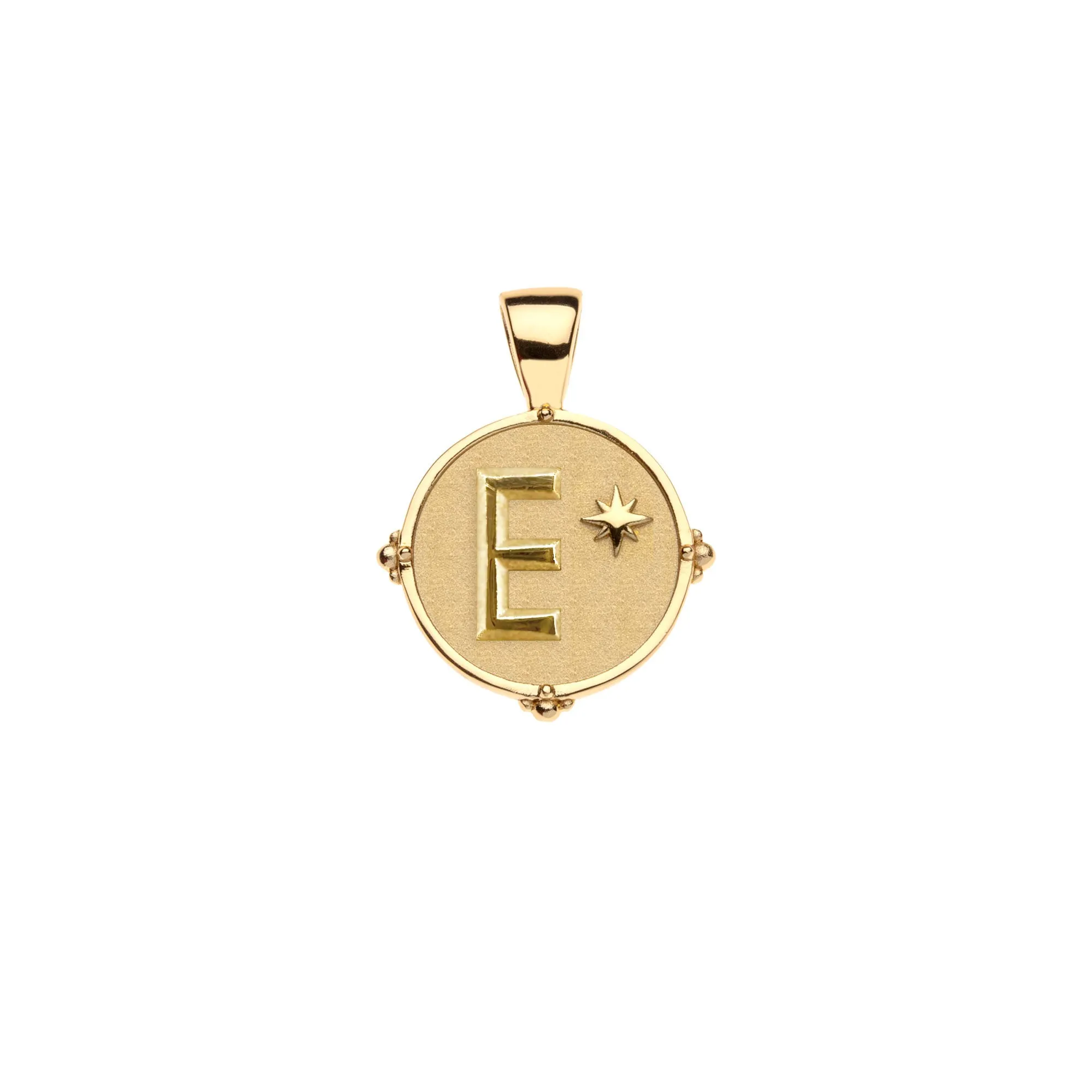 JW Letter Coin Pendant